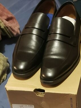 Classic Men's Penny Loafers in Dark